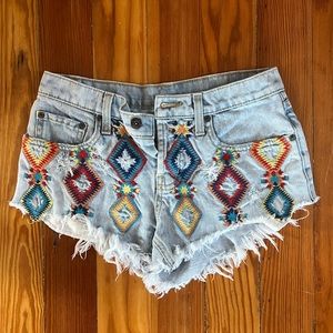 CARMAR Jean short shorts